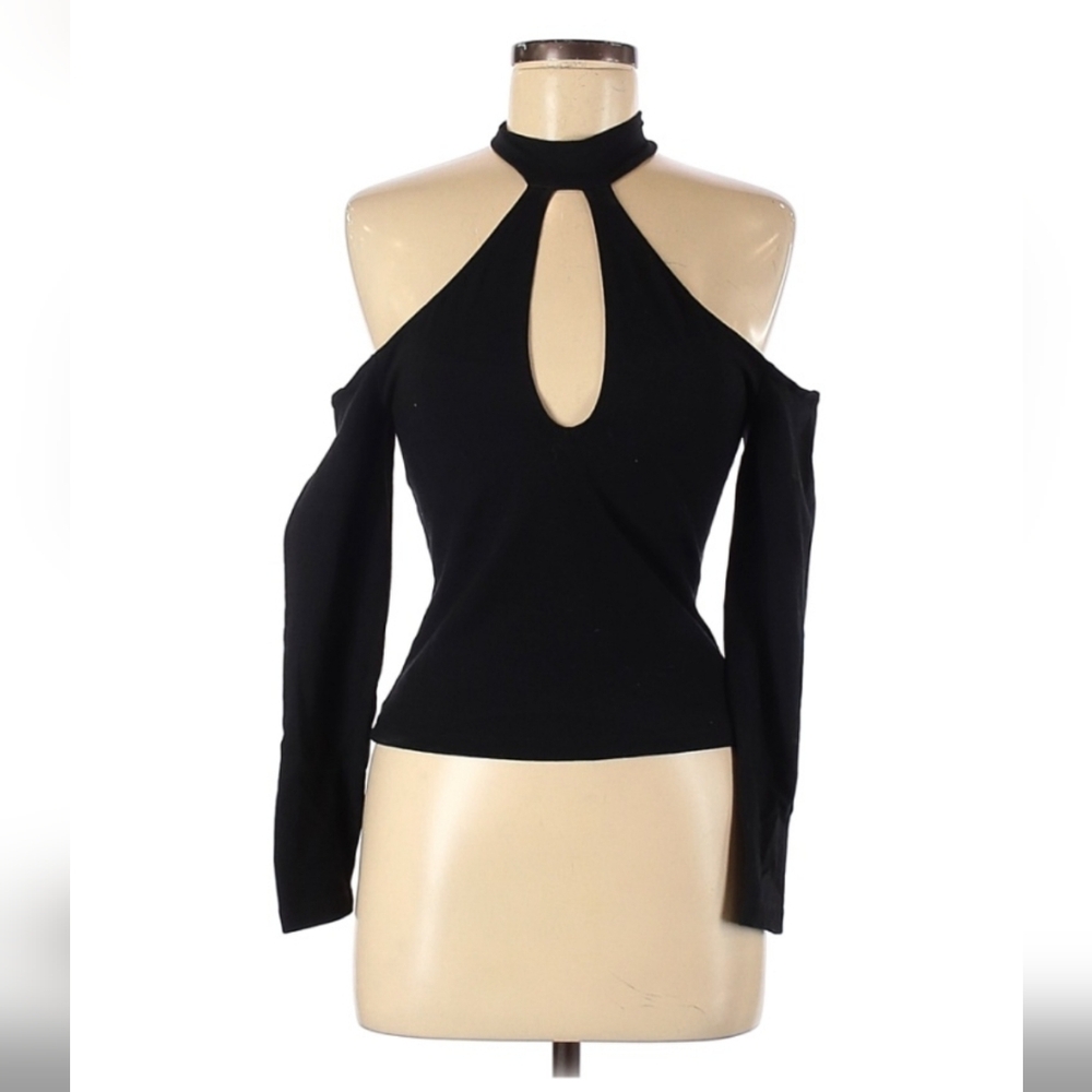 American Apparel Black Cutout Long Sleeve - Size M